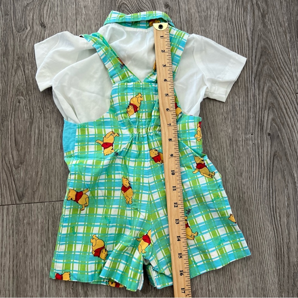 Vintage Disney Daisy Kingdom Winnie The Pooh Baby Boy 3 Pcs Romper Outfit Sz 6M - Picture 8 of 15